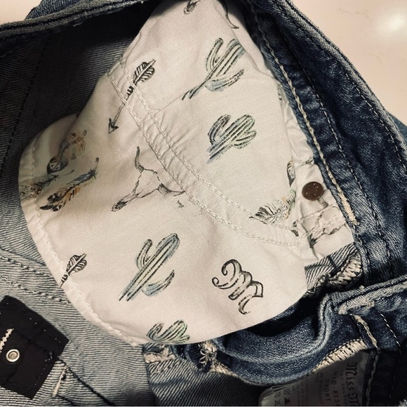 Miss Me Blue Denim Shorts - Picture 2 of 12